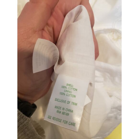 Lilly Pulitzer Shift Dress Resort White Floral Size 0 Mini Embellished - Picture 3 of 15